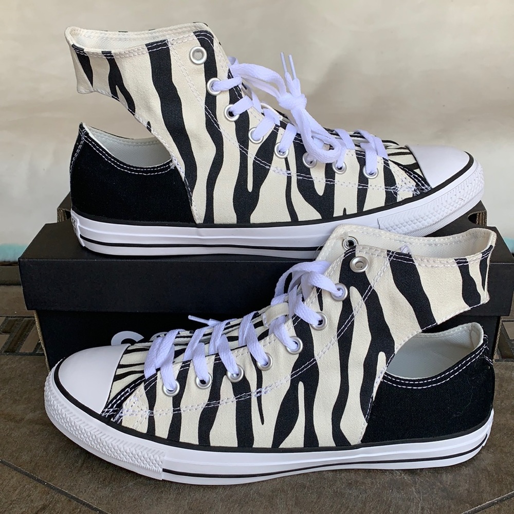 CONVERSE CTAS TWISTED UPPER HI EGRET/BLACK/BLACK M - Picture 3 of 13